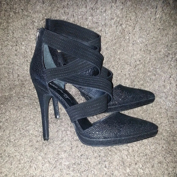 ABS-ALLEN SCHWARTZ-Letta-Black Stiletto Heels - Picture 4 of 7